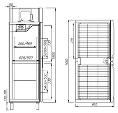 Комбинированный шкаф Полюс Carboma RF1120