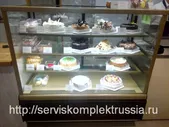 Витрина кондитерская Carboma ВХСв-1,3д Cube Люкс 0 до + 7 °С